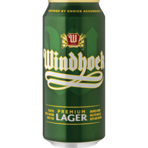 Windhoek Lager Beer Can 440ml - myhoodmarket