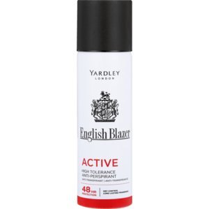 Yardley English Blazer Active Anti-Perspirant For Men Aerosol Deodorant 125ml - myhoodmarket